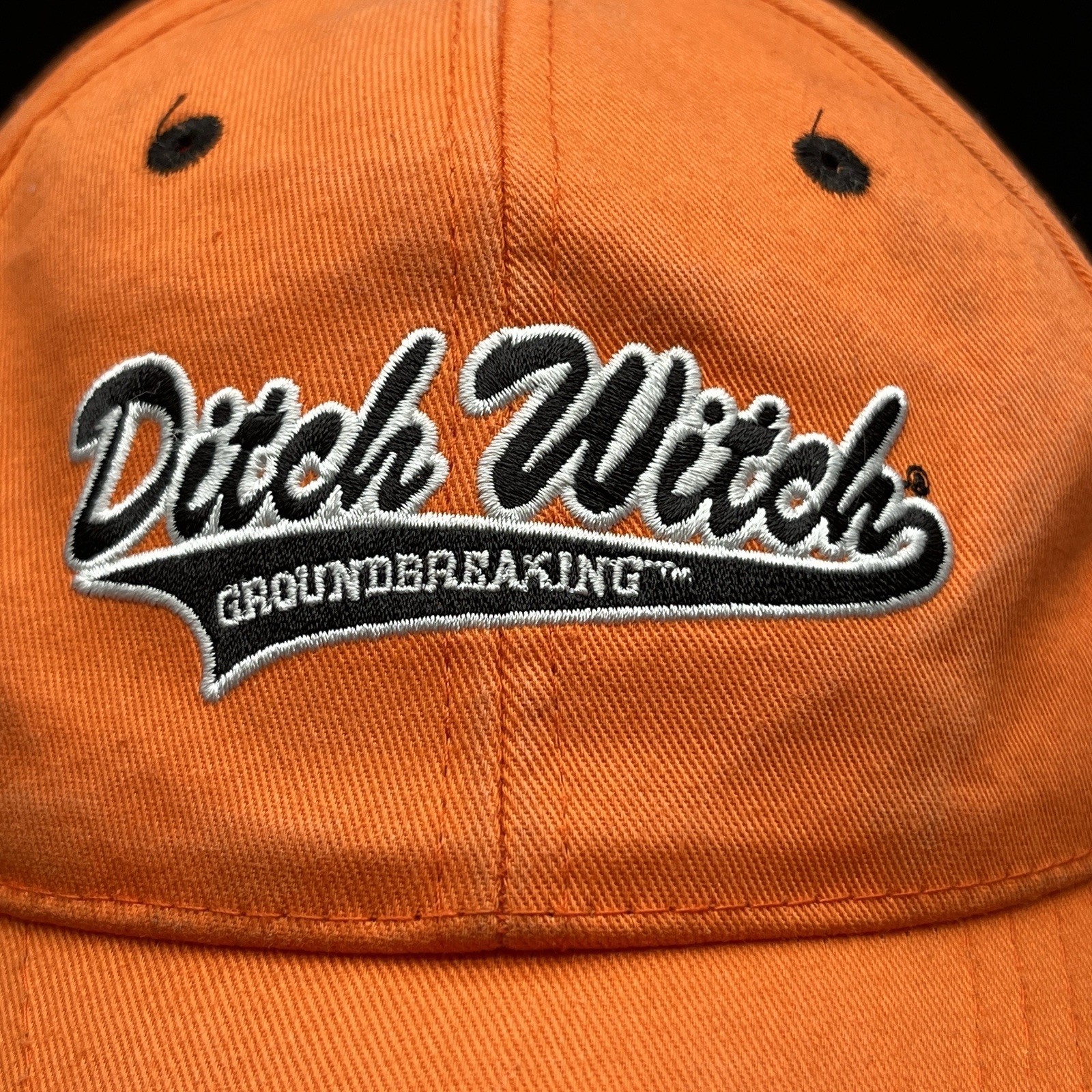 Ditch Witch Hat Orange Adjustable Strapback Cap - image 2