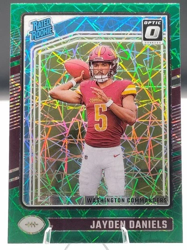 2024 Donruss Optic Rated Rookie Jayden Daniels #248 Green Velocity Prizm (RC)
