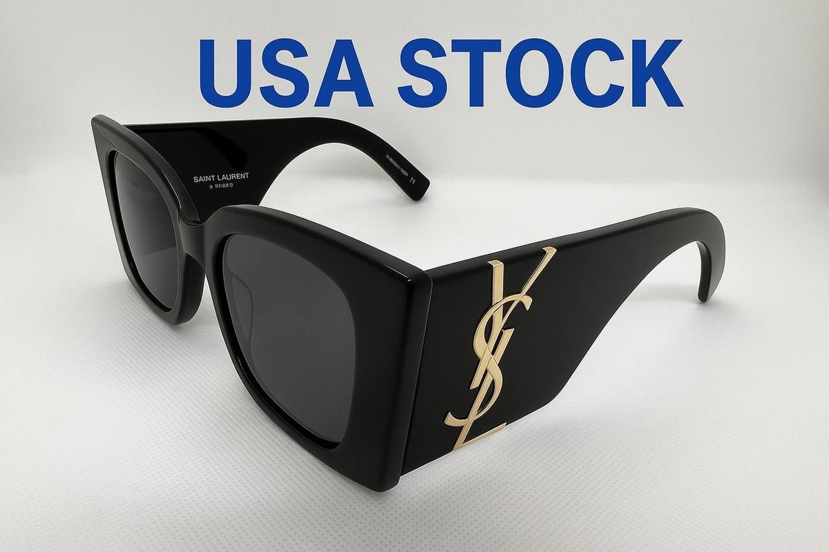 Saint Laurent SL M119 BLAZE Women's Sunglasses - Black/Gold
