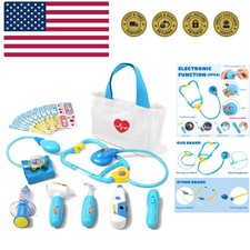Doctor Kit for Toddlers 3-5 Old, 18-Piece Kids Doctor Bag Pretend Play Toys,...