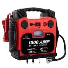 Car Battery Jump Starter with Air Compressor Portable Tire Inflator,260PSI 1000