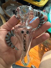 Helix Pipe Bowl Hand Pipe Glass Phoenix Star Wig Wag Helix Pipe Bowl Hand Pipe Glass Phoenix Star Wig Wag