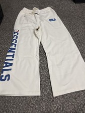 NEW NBA Fear of God Essentials White Sweatpants MEDIUM