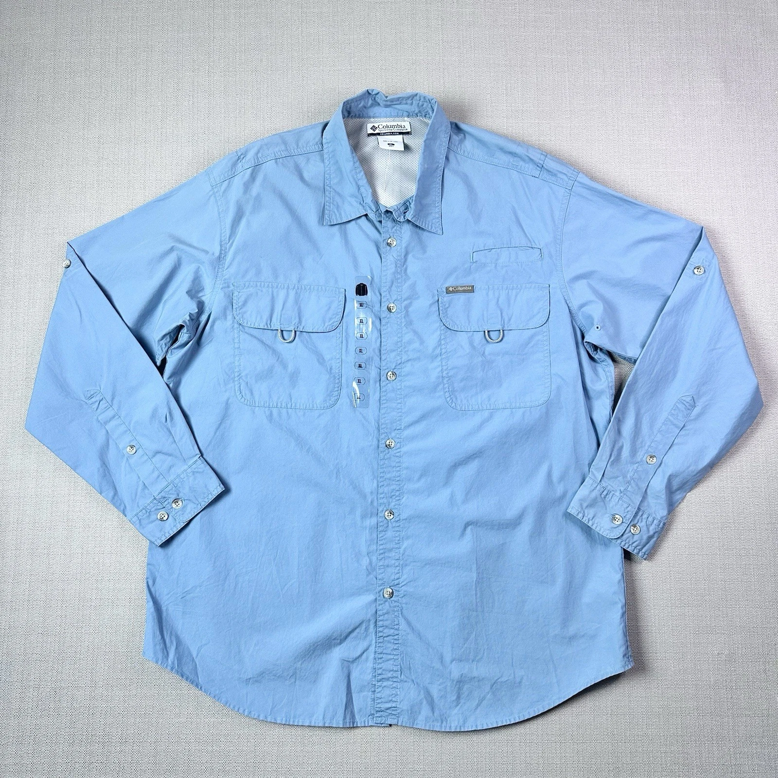 Columbia Sportswear Mens Marquam Trail Shirt XL Newport Blue Nwt New Hiking