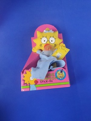 Vtg Maggie Simpson Plush Rag Doll Dan Dee 1990 Suck on Pacifier 8 inch  NEW Y2K