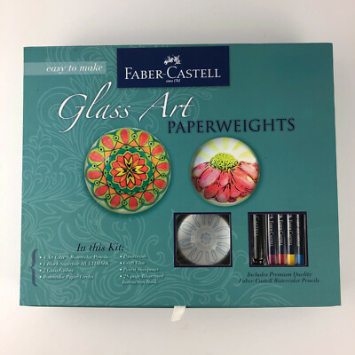 Faber Castell Glass Art Paperweights DIY Adult Craft Kit New in box