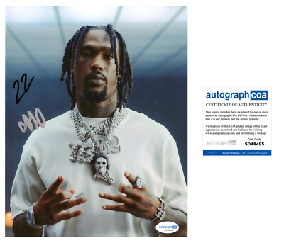 HUNXHO SIGNED LETS GET IT RAPPER 8x10 PHOTO - ACOA COA