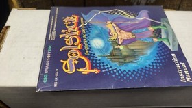 SOLSTICE NINTENDO ORIGINAL NES VIDEO GAME INSTRUCTION MANUAL BOOK ONLY