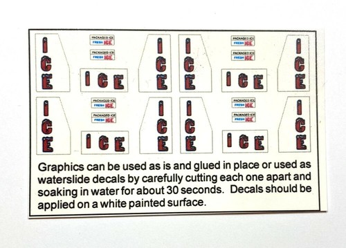 HO Scale Resin Ice Bins (set of 4 with decals) by Showcase Miniatures (2361) - Picture 3 of 4
