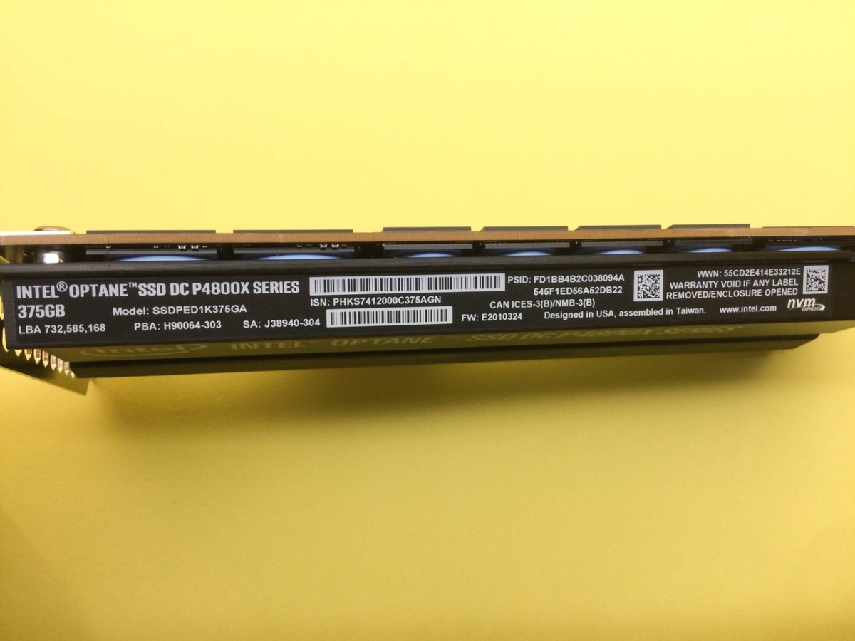 Optane SSD DC P4800X 375GB + PCIEアダプタ Amazon.com: Intel® Optane SSD P4800X Series (375GB, 1/2