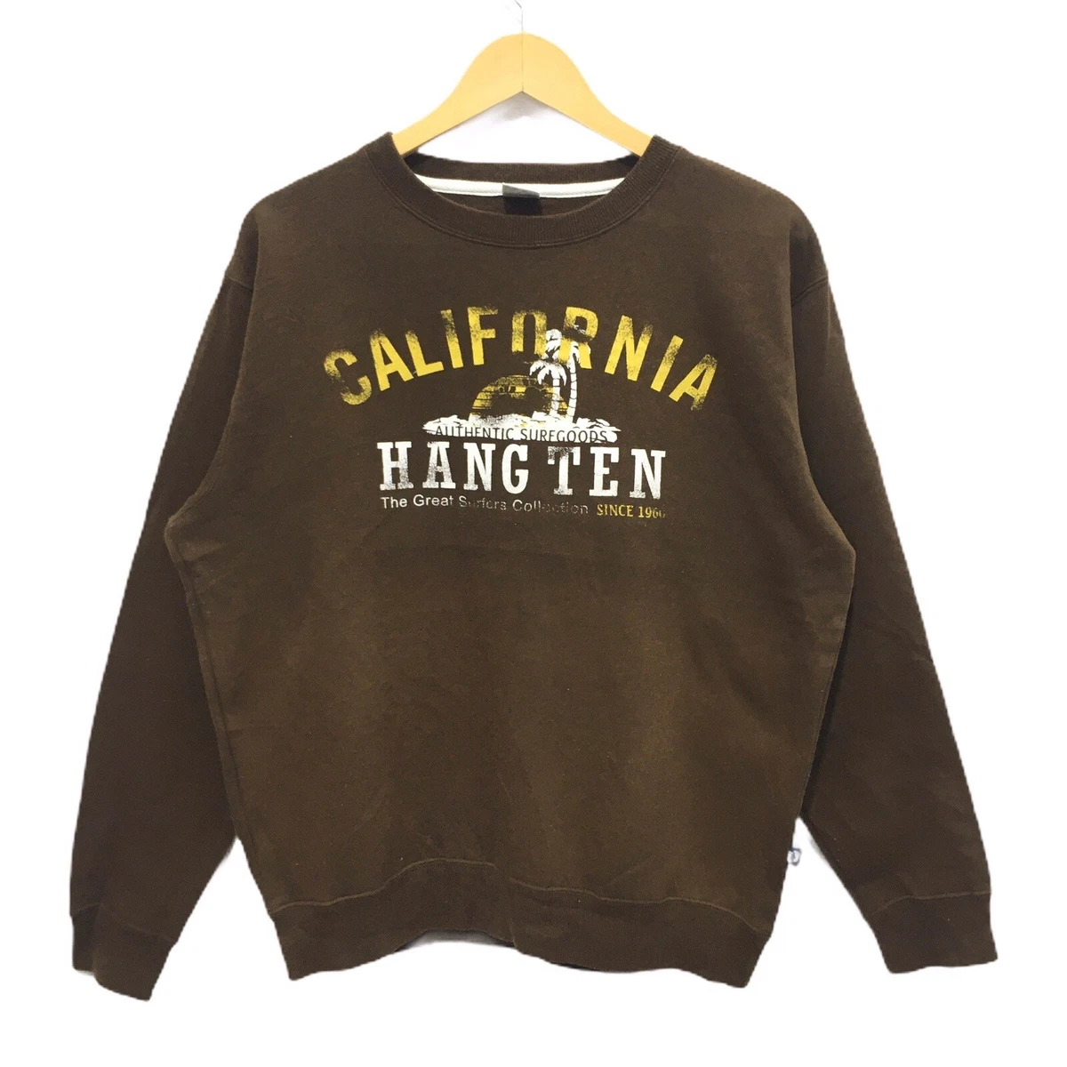 Vintage HANG TEN California Crewneck Sweatshirt Big Logo Spell Out
