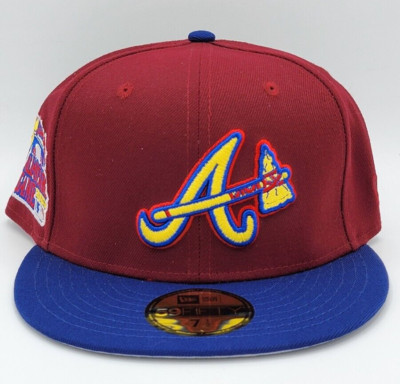 New Era 59FIFTY MLB Hat - Atlanta Braves - Sangria - 7 1/2 Fitted