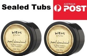 2 X Wen Sweet Almond Mint 112g Re Moist Intensive Hair