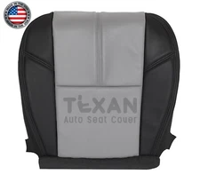 2007 - 2013 Chevy Avalanche Driver Side Bottom Leather Seat Cover Black and Gray
