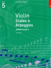 ABRSM Violin Scales & Arpeggios Grade 5 Sheet Music Exam Book from 2012