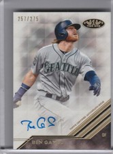 2018 TOPPS TIER ONE #BA-BG BEN GAMEL AUTOGRAPH MARINERS 257/275 7078