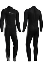 New Greatever Wetsuit Men Women 3mm Neoprene Full Body Keep Warm Long Slv Med