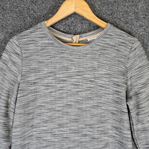 Trenery Womens Midi Dress Size M Medium Grey Knit Stretch - Picture 3 of 9