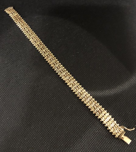 VTG Midas CH 14k MEXICO GOLD TONE FASHION BRACELET 8 EBay