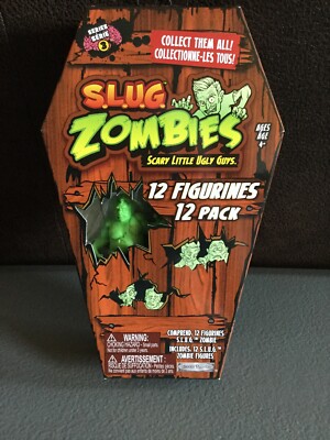 Nouveau Jakks Pacific Slug Zombies Series 4 Pack de 12 Figures Toy Set Coffin FP20