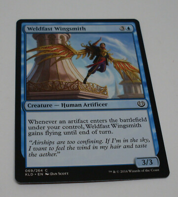 MTG Karte - Weldfast Wingsmith - Creature - Human Art. - Magic the Gathering Neu