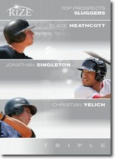 (25) 2012 Slade HEATHCOTT * Jonathan SINGLETON * Christian YELICH Rize Draft RCs