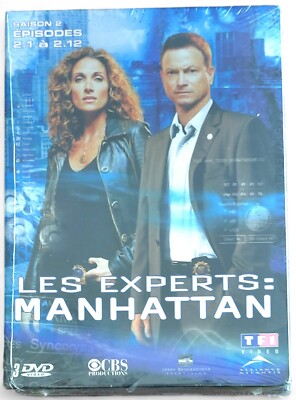 LES EXPERTS MANHATTAN Staffel 2 Zwei Boxen mit 3 DVDs Neue Französische Version