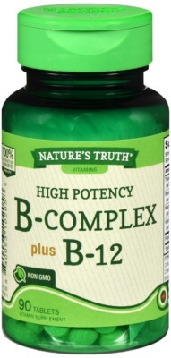 Nature's Truth B-Complex Plus B-12 Tablets 90 EA