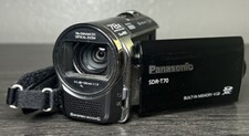 PANASONIC SDR-T70P Camcorder 78x Optical Zoom SD Video Camera TESTED No Battery