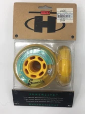 Hyper Wheels Superlite Recreational 76MM 82A 4 Replacement In Line Skates Clear