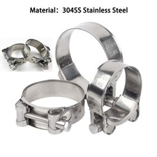 Heavy-Duty 304 Stainless Steel Car Clamp Exhaust Clamps with T-Bolt Fixing