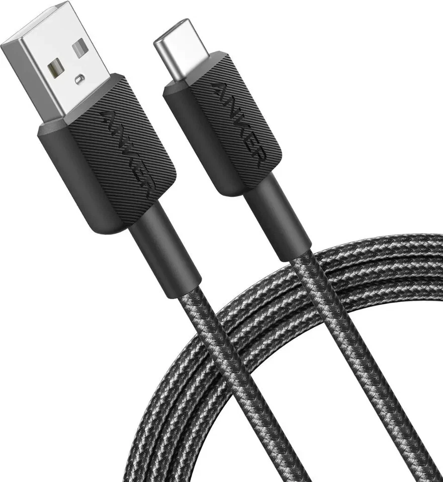 Anker 322 USB-A to USB-C Charging Cable 6ft Nylon Braided - Image 3 of 3