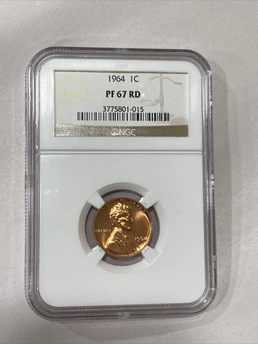 1964 1C PF 67 RD NGC Lincoln Cent