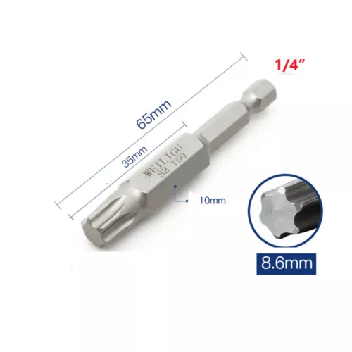 HKDZ Torx Screwdriver Bits T3,T4,T5,T6,T7,T8,T9,T10,T15,T20,T25,T27,T30,T40-T50 - Picture 24 of 65