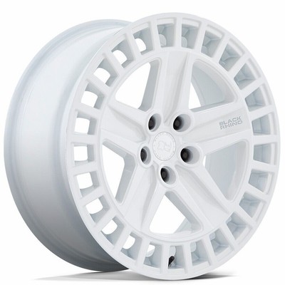 4-New 18'' Black Rhino Alston Wheels 18x8.5 5x114.3 25 White Rims 72.56