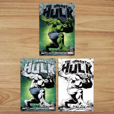 Immortal Hulk Vol. 1 Turkish Variants set of 3 by Cinar (Glow in the dark)