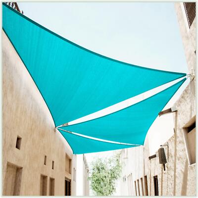 ColourTree Turquoise Custom Size Triangle Sun Shade Sail Canopy Fabric Outdoor