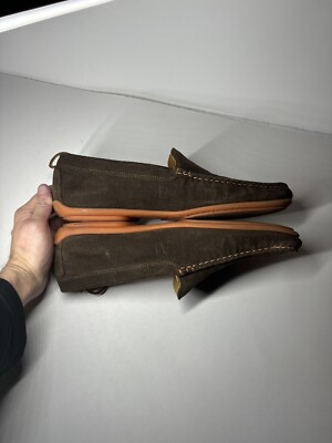 Austin Heller brown driving loafers size 10 Austin Heller Mens 10 M Brown Suede Driving Moccasins Slip  main image 2