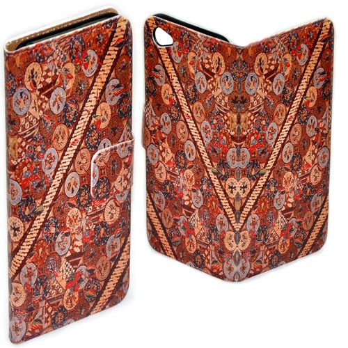 Funda abatible con estampado de diseño de batik para teléfono móvil Huawei Series #2 - Imagen 9 de 10