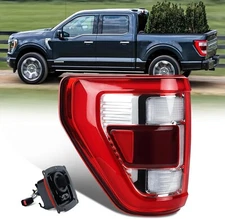 LED Chrome Tail Lights Compatible with Ford F150 2021 2022 2023 Raptor,FIT