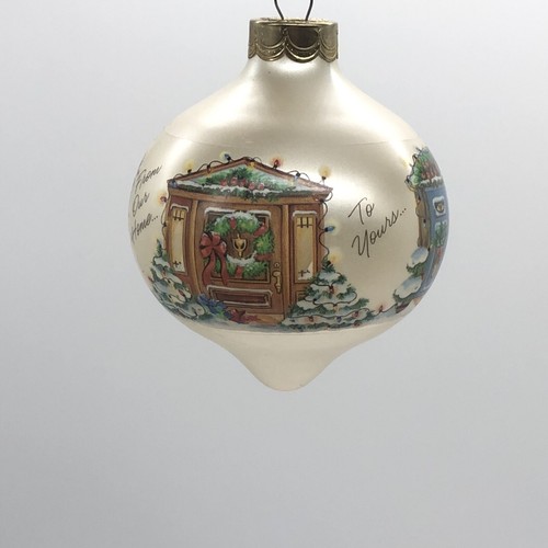 Hallmark Keepsake 1987 From Our Home To Yours Hanging Glass Ornament - Picture 2 of 6