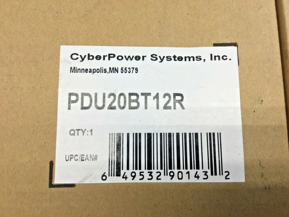 CYBERPOWER PDU20BT12R BASIC SERIES 100-125V/20A POWER DISTRIBUTION UNIT NEW - Image 2 of 4