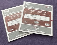 Pioneer - Magnetic Photo Album Refills x2 / 5 Sheet NEW, Self-Adhesive PMV-206