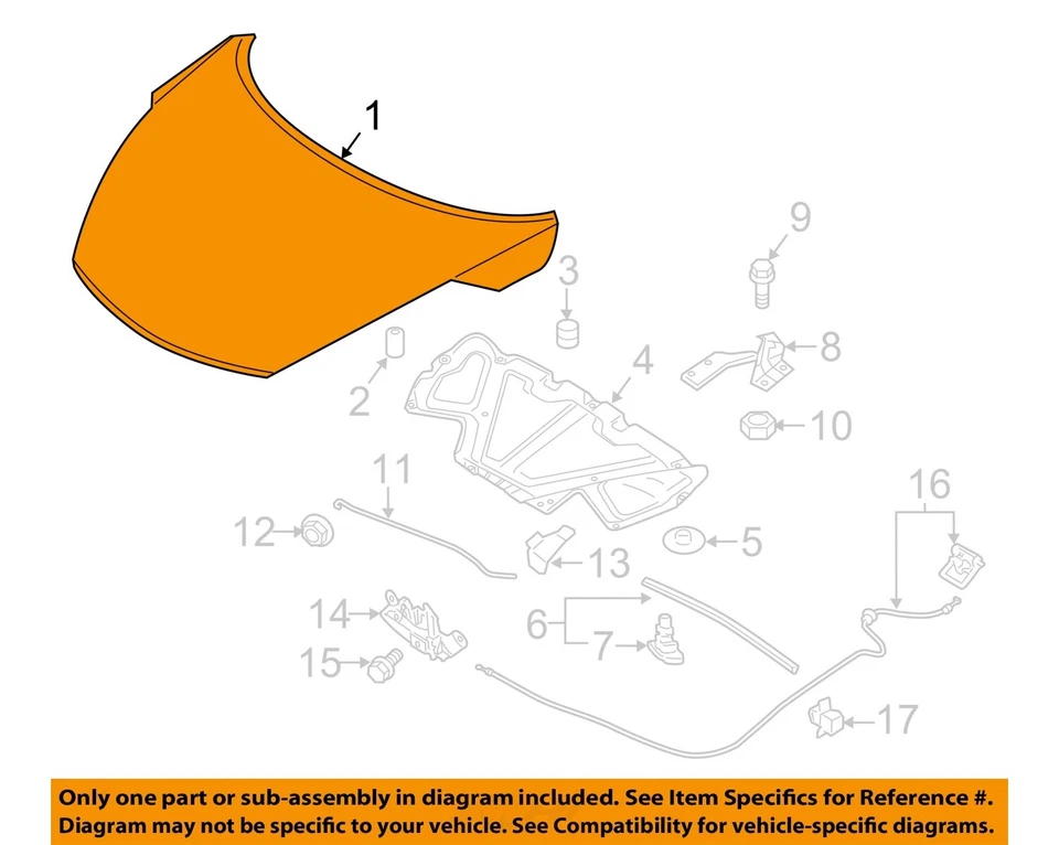 Used Hood fits: 2015 Nissan Juke Grade B Foto 3 de 4