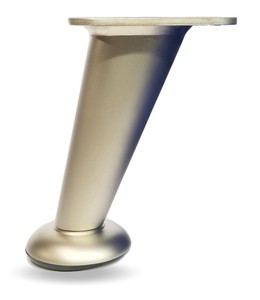 5" Slanted Brushed Satin Nickel Finish Metal Furniture ...