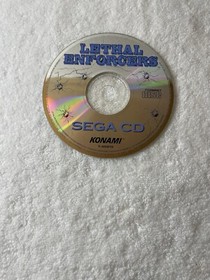Lethal Enforcers (Sega CD, 1993) Disc & Manual Only- Authentic- Tested- Great!!!