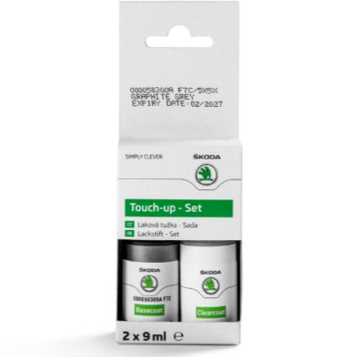 Original Skoda Lackstiftset Lackstift Set Graphit Grau Metallic 5X5X F7C
