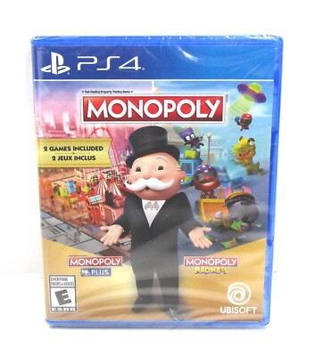 MONOPOLY PLUS & MONOPOLY MADNESS Sony PS4 Video Game NEW Factory Sealed