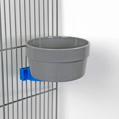 HAPPYBIRD Napf mit Sicherheitsverschluss Fressnapf Trinknapf Napf für Vögel und co. 13 cm