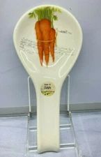Effetti Carrot  Spoon Rest Italy White  New NWT  10"